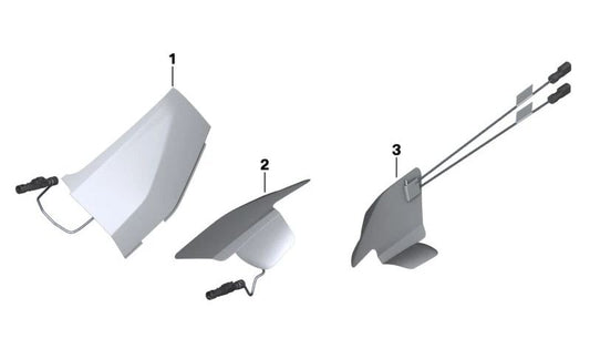 Antena de lámina FM Tipo C OEM 65219827801 para BMW Motorrad {K40,K43,K44,K48,K50,K51,K52,K53,K69,K71,K72,K73,K80,K81,K82,K83}. Original BMW Motorrad.