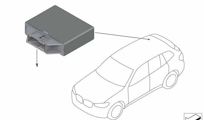 Centralita sensor de aparcamiento OEM 66207910907 para BMW G30, G31, G32, G11, G12, G01, G02. Controlador PDC (Park Distance Control). Repuesto original BMW.