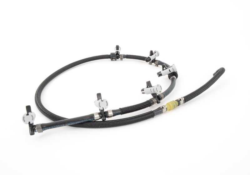 Tubería de retorno de combustible OEM 13537799869 para BMW E90, E91, E92, E93, E60, E61, E63, E64, E65, E66, E83, E70, E71. Original BMW.