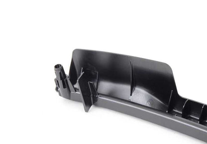 Tapa lateral derecha asiento OEM 52106958660 para BMW E81, E82, E87, E88, E90, E91, E92, E84, F25, F26, E89. Pieza original BMW.