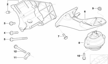 Tornillo hexagonal con arandela para BMW E39, E38, E53, E52, MINI R50, R52, R53 (OEM 07119903956). Original BMW
