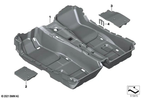 Floor liner for BMW G29 (OEM 51478073339). Original BMW