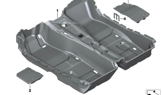 Lower Coading OEM 51477456363 for BMW Z4 G29. Original BMW piece.