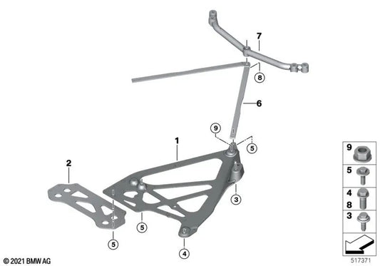 Schubfeld Right for BMW 3 Series G80, G81 (OEM 33309504172). Original BMW.