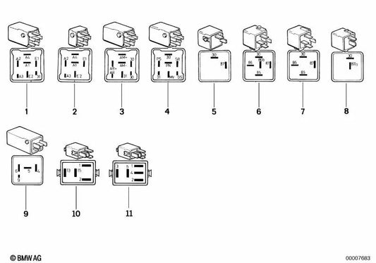 Módulo de limpieza OEM 61351378048 para BMW Serie 7 E32 (730i, 730iL) 1986-1994. Original BMW.
