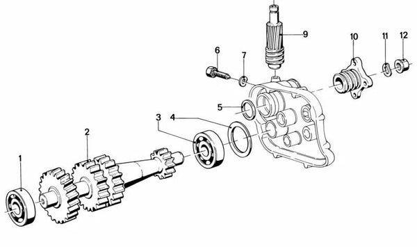 Tornillo hexagonal OEM 23111230599 para BMW Motorrad R50/5, R60/5, R75/5, R100, R100/7, R100CS, R100GS. Original BMW. Ideal para caja de cambios y componentes asociados.