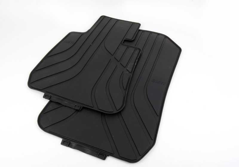 Alfombrillas delanteras todo clima OEM 51472311024 para BMW 3' E90, E91, E92, E93... y más. Original BMW.