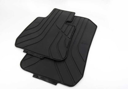 Alfombrillas delanteras todo clima OEM 51472311024 para BMW 3' E90, E91, E92, E93... y más. Original BMW.