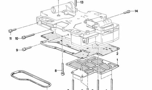 Board without Amento OEM 24341216173 for BMW E21 (Models 316, 318, 320, 318i) with automatic change. Compatible with ZF 3HP22 boxes. Original BMW.