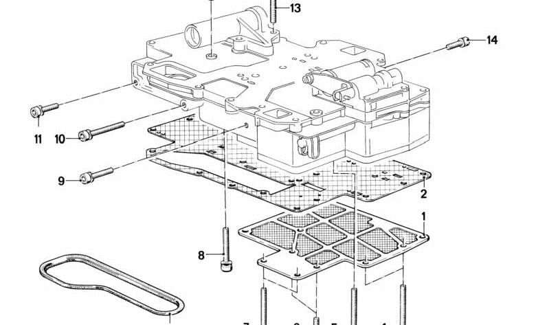 Junta de perfil OEM 24341207039 para BMW E21, E30, E12, E28, E24, E23. Original BMW.