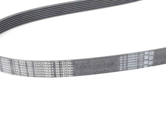 Correa poli-V OEM 11287636369 para BMW E39, E53. Compatible con sistema de transmisión de accesorios como alternador y bomba de agua. Original BMW.