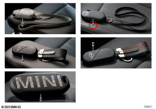 Copritasto JCW OEM 82205B30D96 per MINI F66, J01, F65, J05, F67, U25... e altro ancora. MINI originale.