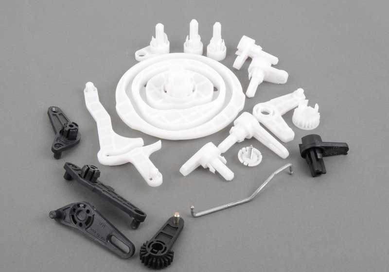 Small parts kit and adjustment lever OEM 64116927612 for BMW E85, E86. Original BMW.
