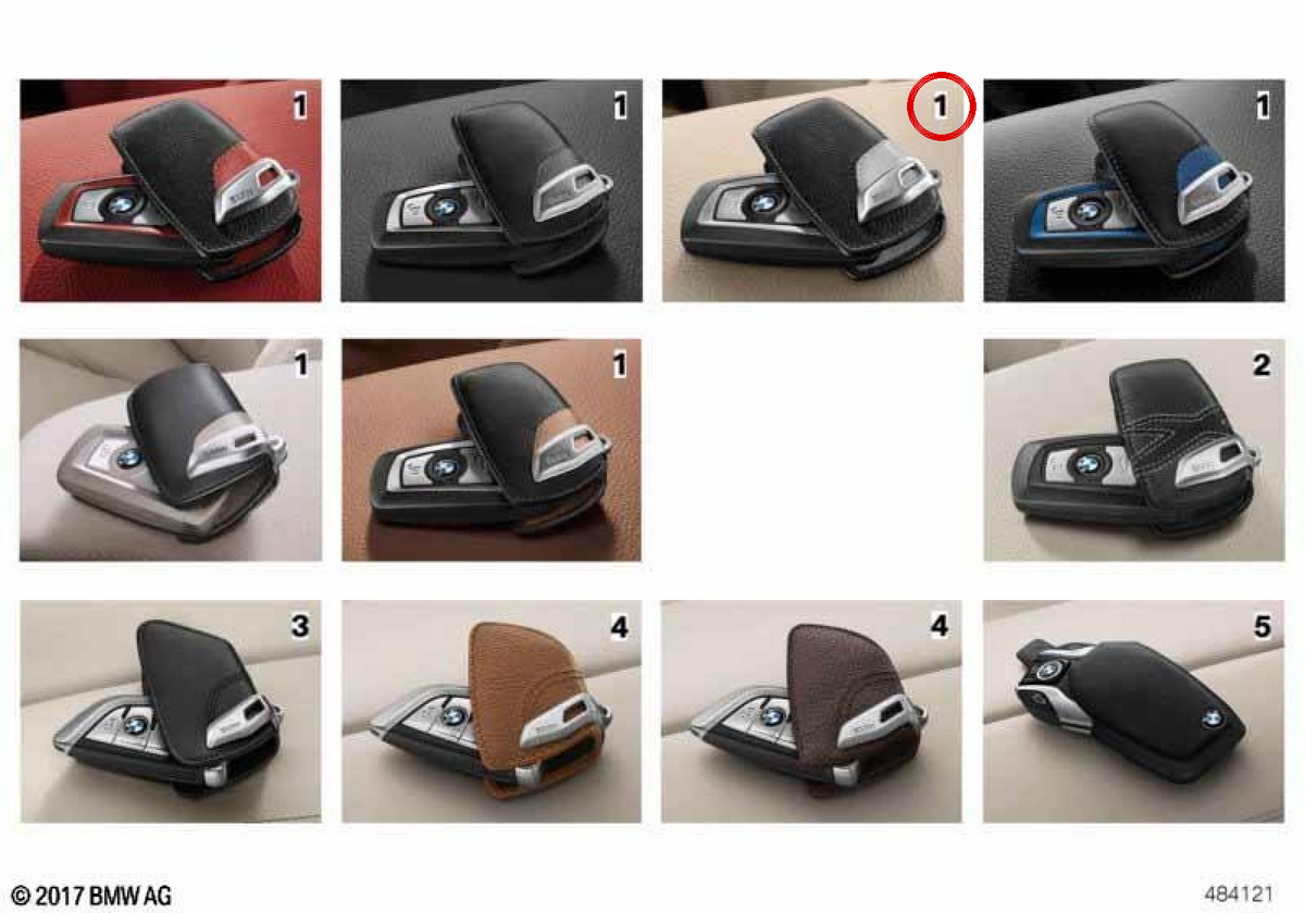 Estuche para llaves Sport Line OEM 82292219909 para BMW F20, F30, F10, X3, X5... y más. Original BMW.