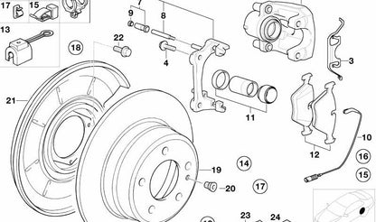 Protector guardabarros trasero izquierdo OEM 34211157937 para BMW E31. Pieza original BMW.