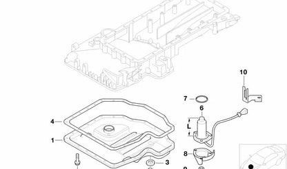 Sensor de nivel de aceite OEM 12611704468 para BMW E34, E32, E31. Compatible con motores M60 en versiones 530i y 540i. Original BMW.