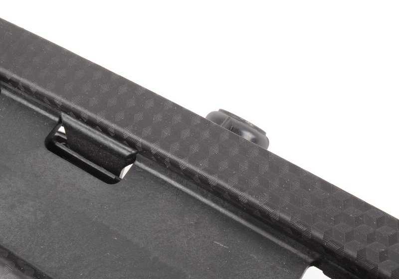 Reposabrazos aluminio Black Cube trasero derecho OEM 51437901792 para BMW E46 (Berlina, Touring, Coupé, Cabrio, Compact, M3). Original BMW.