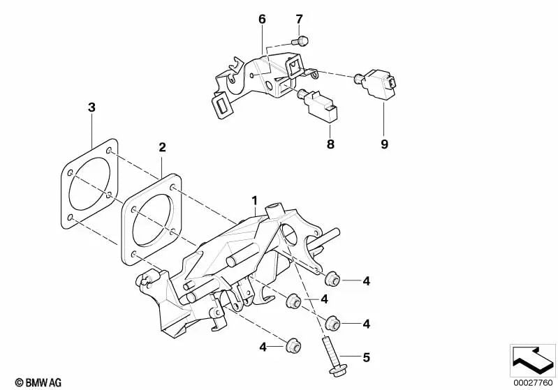 Pedal conjunto para BMW 7 E38 Series (OEM 35111162311). BMW original.