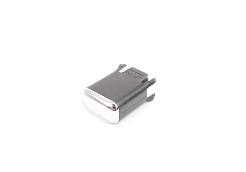 Botón de seguridad para cerradura OEM 51218216905 para BMW E38 725tds, 728i {todos los modelos E38 indicados}. Acabado cromado. Pieza original BMW.
