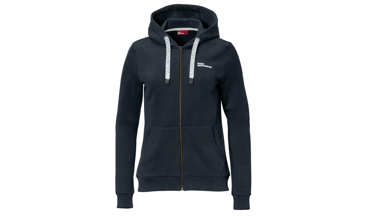 Sudadera con capucha y cremallera talla S negra Make Life a Ride OEM 76617109815 para BMW. Original BMW Motorrad.