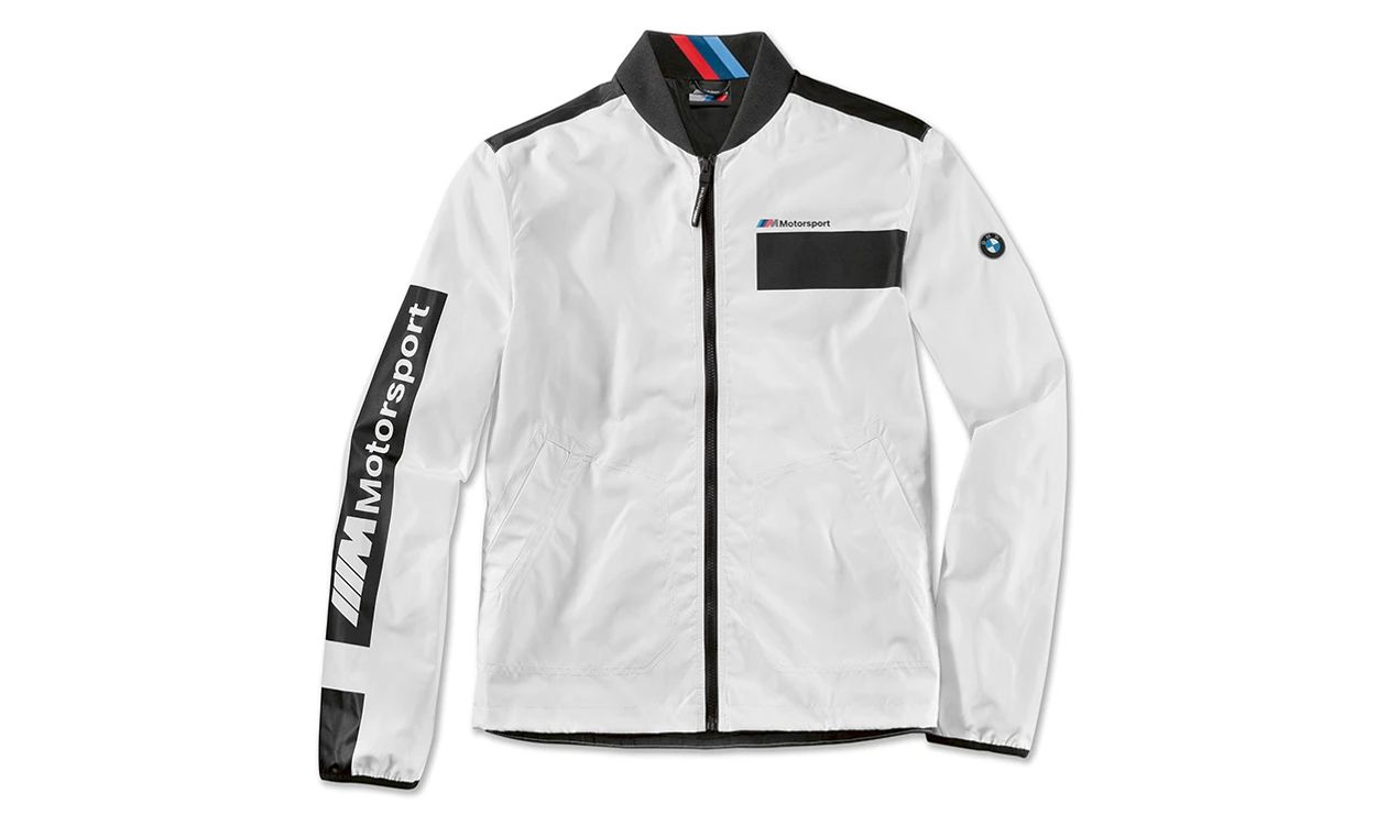 BMW M MOTOSPORT GIACCA DI MOTORE SECHE S BIANCO E NERO, OEM 80142461116, per BMW. BMW originale.