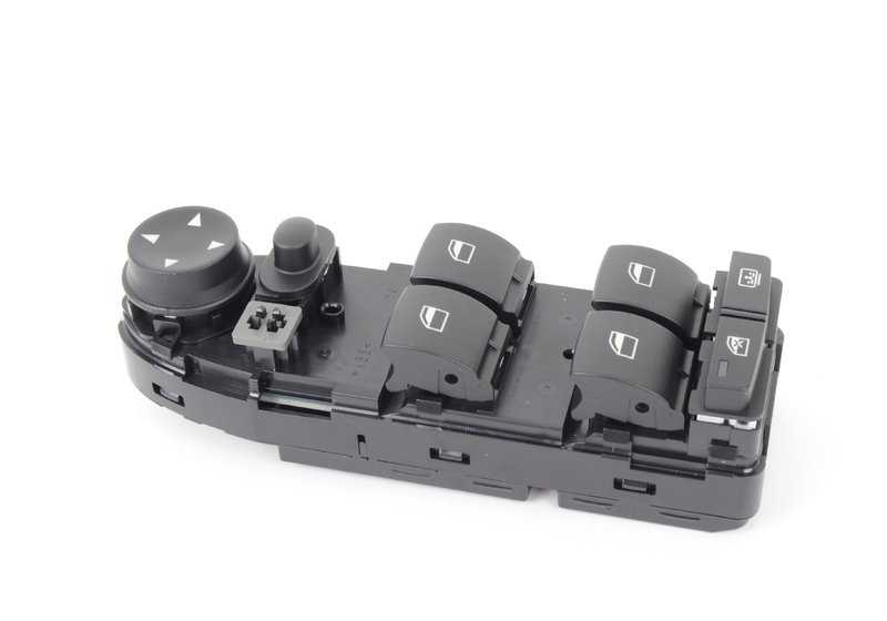 Interruptor del elevador de ventanas del lado del conductor para BMW Serie 5 E60, E61N (OEM 61319122112). Original BMW