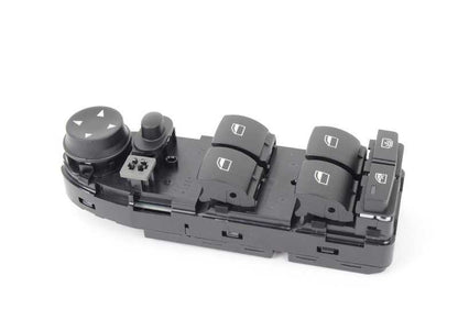 Interruptor del elevador de ventanas del lado del conductor para BMW Serie 5 E60, E61N (OEM 61319122112). Original BMW