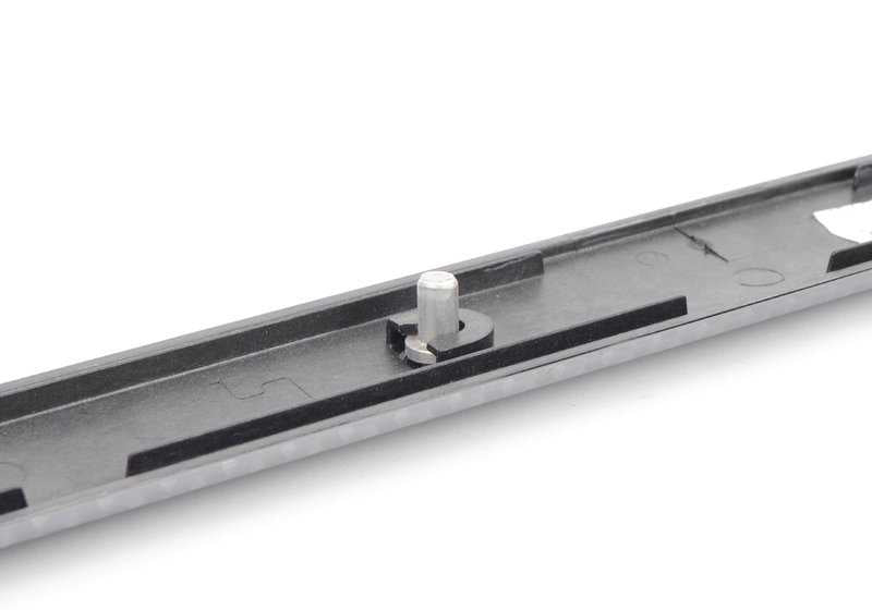 Moldura decorativa puerta aluminio delantero izquierdo OEM 51417896093 para BMW E46. Original BMW.