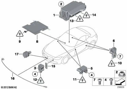 UNTERLE PER BMW 7 E65 Series, E66, Z4 E89 (OEM 65776951119). BMW originale
