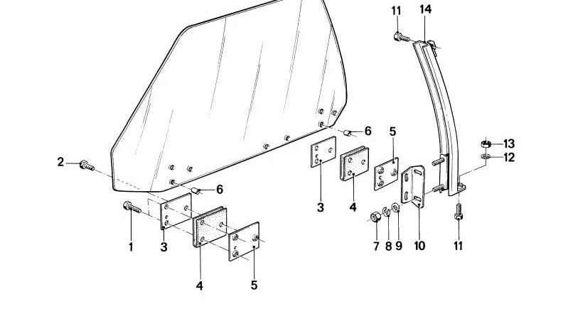 Soporte derecho OEM 51321843630 para BMW E24. Original BMW.