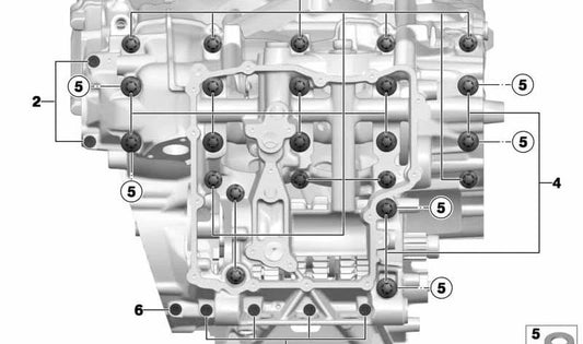 Parafuso ASA M8X57 OEM 11117713746 para motocicletas BMW S 1000 RR, S 1000 R, S 1000 XR, HP4. Originais BMW Motorrad.
