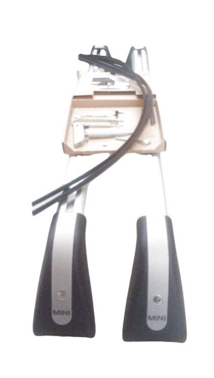 Barras de rack de teto (base de transporte) OEM 82712149225 para MINI R56, R56 LCI, Clubman R55, Clubman R55 LCI. MINI originais.