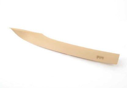 Embellecedor interior pilar A izquierdo beige OEM 51437069433 para BMW E60, E60N, E61, E61N. Original BMW.