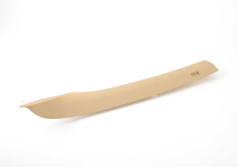 Embellecedor interior pilar A izquierdo beige OEM 51437069433 para BMW E60, E60N, E61, E61N. Original BMW.