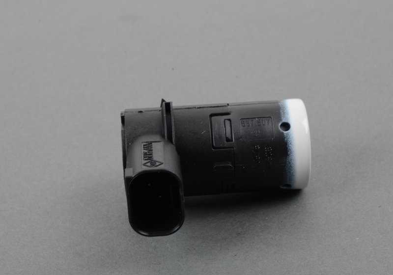 Alpine White Ultrasonic Sensor for BMW 5 Series E39, E60, E61, 6 Series E63, E64, Z4 E85, E86 (OEM 66206989103). Original BMW.
