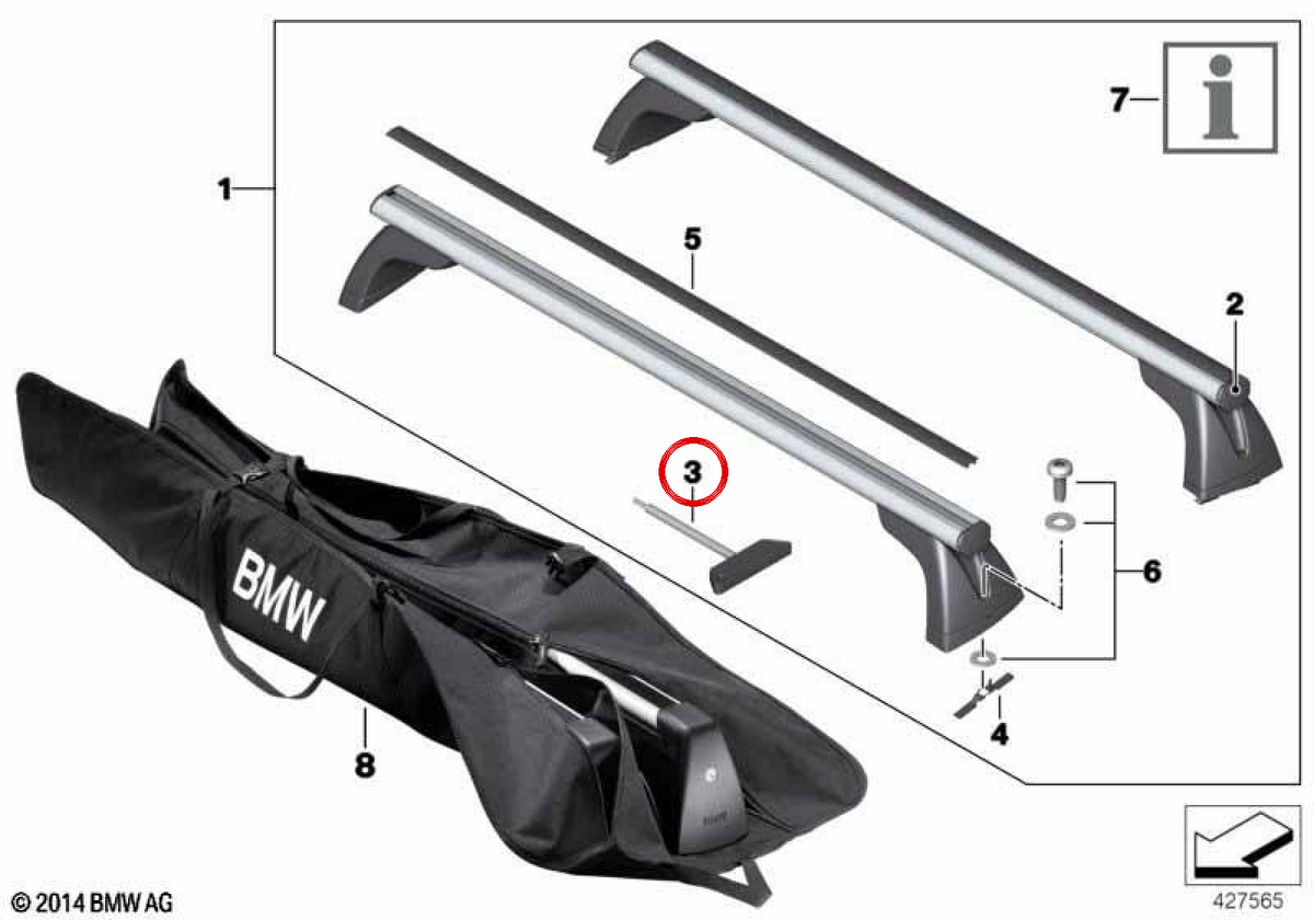 Chave de torque OEM 82790392011 para BMW E81, E82, E87, E90, E91, E92, F07. BMW genuíno.