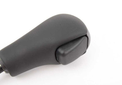 Palanca de cambios con acabado en cuero y detalle en plástico OEM 25167541799 para BMW Serie 6 (E63, E64). Original BMW