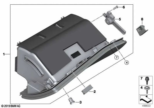 Sensatec glove box for BMW Z4 G29 (OEM 51166835861). Genuine BMW