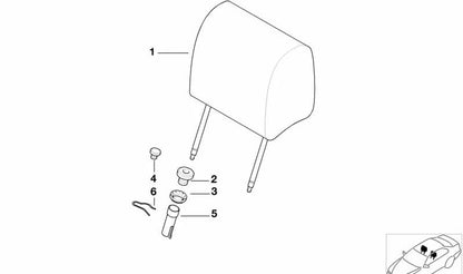 Guía para BMW E36, E34, E38 (OEM 52208133495). Original BMW