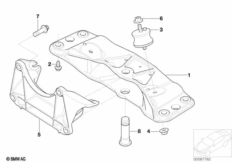 ASA-Schraube for BMW E82, E87, E88, E46, E90, E91, E92, E93, E60, E61, F07, F10, F11, F18, F06, F12, F13, E65, E66, F01N, F02N, E70N, F15 , E71, F16, E85, E86, K14, R13 (OEM 07129905738). Genuine BMW.