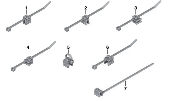 Brida con soporte OEM 61137809768 para BMW F40, F52, F70, F44, F45N, F46N, G60, G61, G70, F30N, F31N, F34N, F32N, F33N, F36N, F48, F48N, F49N, F39, G01, G01N, G02, G02N, G05, G05N, G06, G06N, G07, G07N; MINI F54, F54N, F55, F55N, F56, F56N, F57, F57N