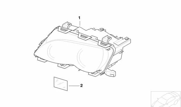 Faros delanteros Bi-Xenón derecho OEM 63127165780 para BMW E46. Original BMW.