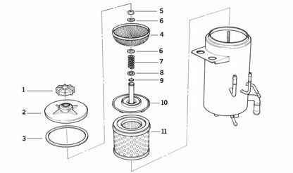 Couverture de fermeture OEM 32411141027 pour BMW E34, E32, E38, E31. Compatible avec les systèmes hydrauliques tels que la serdirection. Remplacement BMW d'origine.
