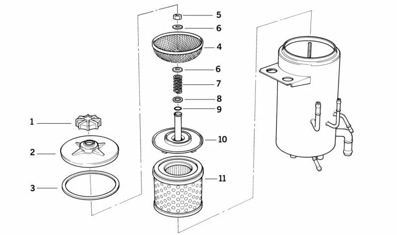 Druckfeder OEM 32411138010 für BMW E34, E32, E38, E31. Original BMW.