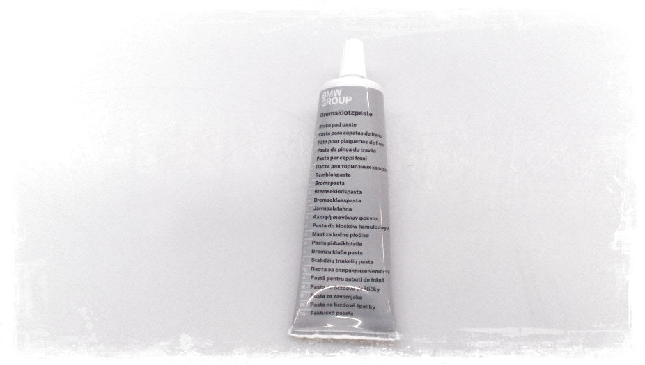 Pasta lubricante para pastillas de freno OEM 83192158852 para BMW Motorrad {FK70, K72, K75, K80, K81, K82, K83, K84, KK40, K41, K43, K44, RK25, K26, K27, K28, K29, K50, K51, K52, SK66, K67, KM3} y MINI {R55, R55N, R56, R56N, R57, R57N, R58, R59}. Ori