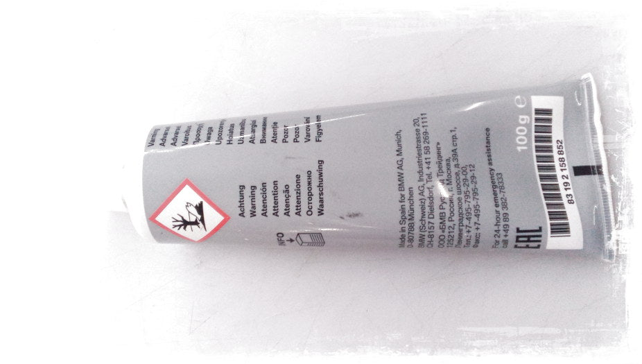 Pasta lubricante para pastillas de freno OEM 83192158852 para BMW Motorrad {FK70, K72, K75, K80, K81, K82, K83, K84, KK40, K41, K43, K44, RK25, K26, K27, K28, K29, K50, K51, K52, SK66, K67, KM3} y MINI {R55, R55N, R56, R56N, R57, R57N, R58, R59}. Ori