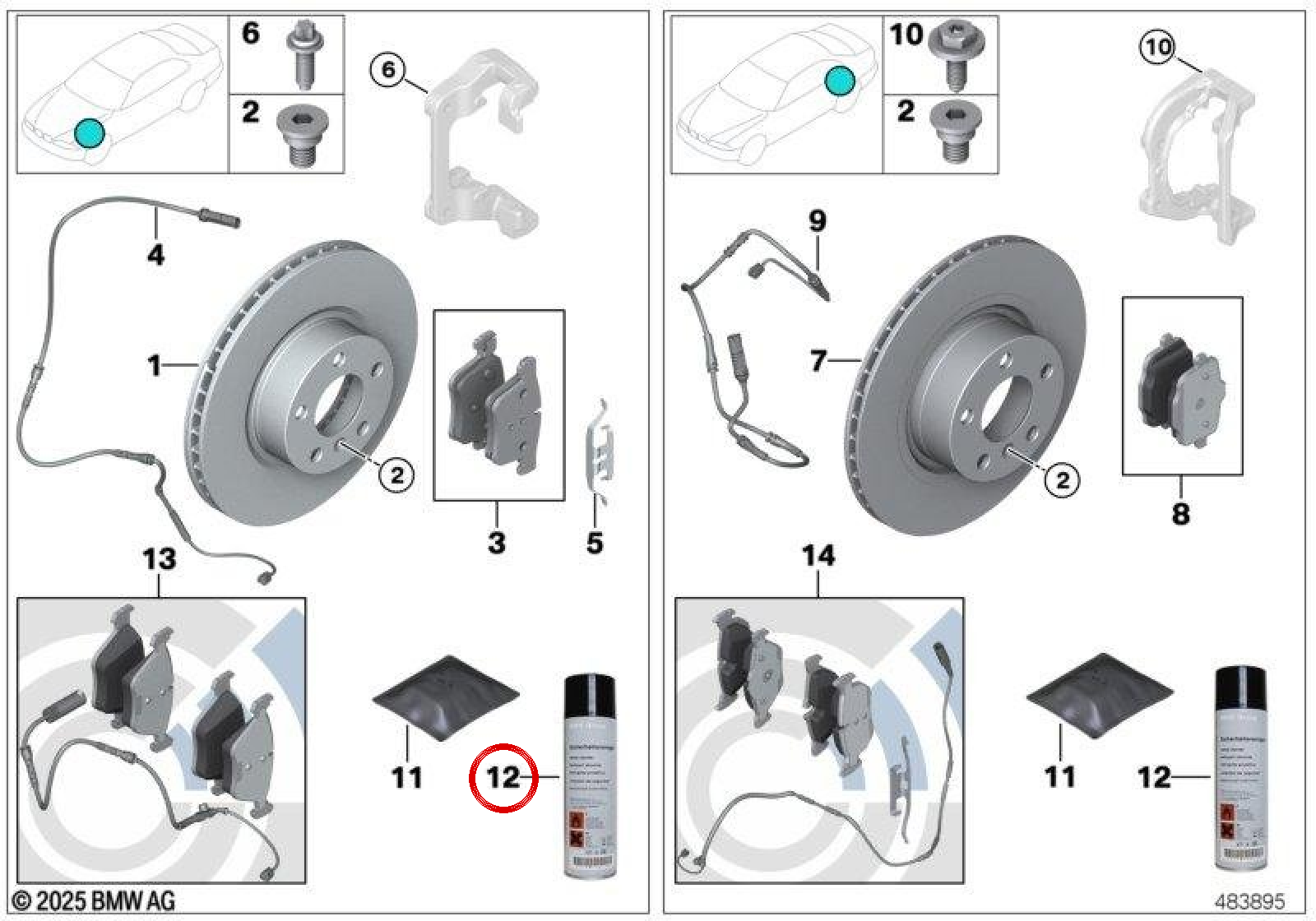 Detergente di sicurezza 500 ml OEM 83192362037 per BMW F20, F30, G20, E46... e altro ancora. BMW e MINI originali.