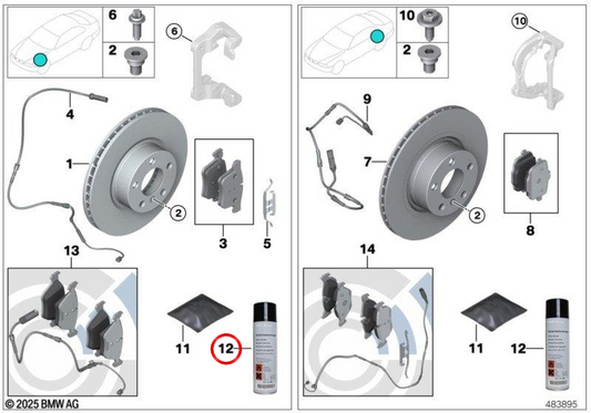 Limpador de segurança 500ml OEM 83192362037 para BMW F20, F30, G20, E46… e muito mais. BMW e MINI originais.