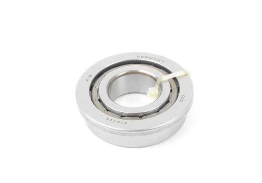 Rodamiento de rodillos OEM 23121200731 para BMW E12, E21, E30, 114, 1600, 1602, 2002. Compatible con cajas de cambio Getrag 235 y 245. Original BMW.