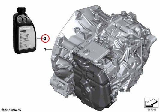 ATF 6 Automatic Transmission Oil OEM 83222355599 for BMW F45, F46, i8, X1, X2 and MINI F56, F55, F54, F57, F60... and more. Original BMW and MINI.